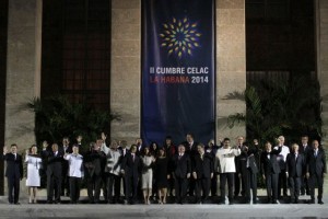 Heads of state at the Second Summit of the Community of Latin American and Caribbean States (CELAC), at the Palacio de la Revolución, Havana.
Credit: Jorge Luis Baños/IPS