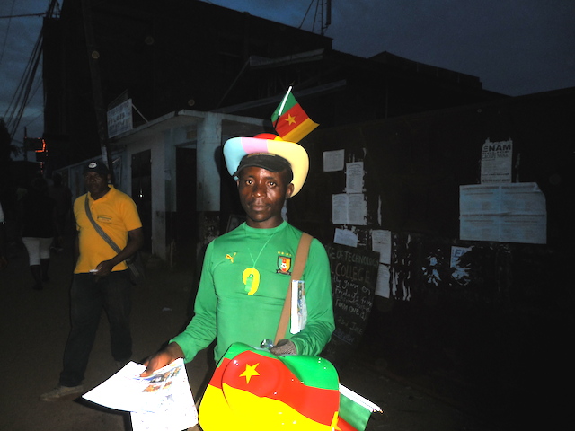 A fan of the Indomitable Lions, Cameroon’s national team. This central African nation has qualified for the FIFA World Cup a record seven time. Credit: Ngala Killian Chimtom/IPS