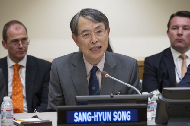 President of the International Criminal Court Sang-Hyun Song speaks at a U.N. event. Credit: UN Photo/Eskinder Debebe