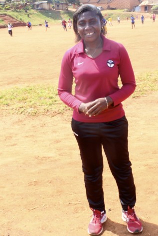 Majidah Nantanda is Uganda’s first female national coach for the country’s  women’s football team. Credit: Amy Fallon/IPS