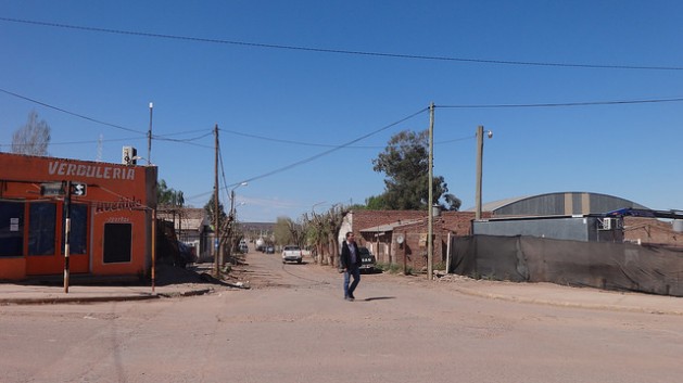 The main street of AÃƒÂ±elo, a remote town in ArgentinaÃ¢Â€Â™s southern Patagonia region which is set to become the countryÃ¢Â€Â™s shale oil capital. In 15 years the population will have climbed to 25,000, 10 times what it was just two years ago. Credit: Fabiana Frayssinet/IPS