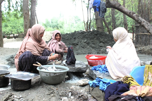 Women often bare the brunt of natural disasters since they are responsible for the upkeep of the household and the wellbeing of their families. Credit: Zofeen Ebrahim/IPS
