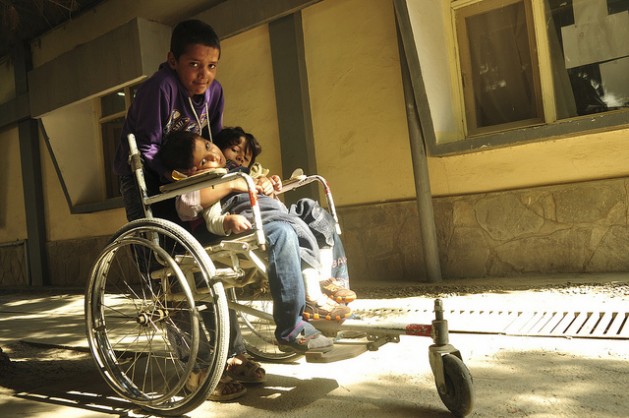 Aid from the UK is supporting a network of orthopaedic centres across Afghanistan to assist those affected by mobility disabilities, including hundreds of mine victims. Credit: DFID Ã¢Â€Â“ UK Department for International Development/CC-BY-2.0