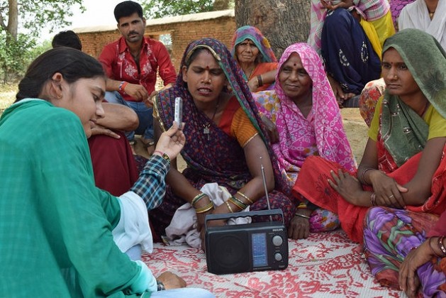 Radio Bundelkhand, based in central India, has about 250,000 listeners, of whom 99 percent are farmers. Credit: Stella Paul/IPS