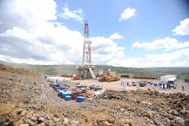 A geothermal drilling rig at the Menengai site in Kenya's Rift Valley to exploit energy which is more sustainable than that produced from fossil fuels. A Climate Change Bill now before the Kenyan parliament seeks to provide the legal and institutional framework for mitigation and adaption to the effects of climate change.  Credit: Isaiah Esipisu/IPS