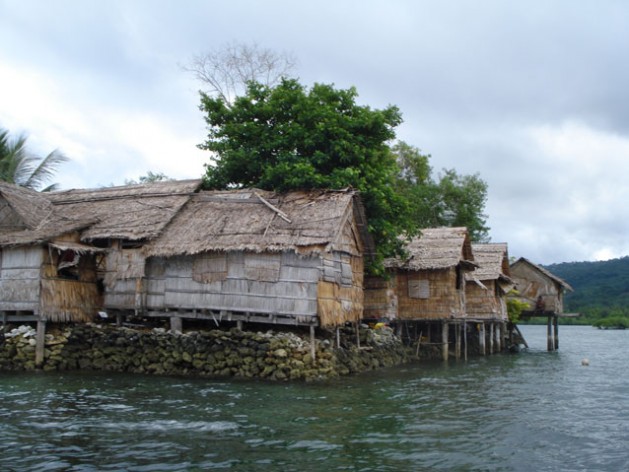 Coastal communities in the Solomon Islands in the southwest Pacific Islands are already threatened by climate change with rising seas and stronger storm surges. Credit: Catherine Wilson/IPS