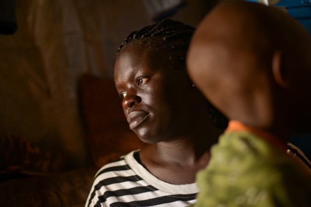 Fatma W. with her 7-year old son born from rape. Atieno was 17 when she was gang-raped at their home in Nairobi by three men who accused her family of hiding men from the “enemy” tribe. She stopped going to school after the rape. Fatma said her neighbors stigmatize her son because he was born from rape. Credit: © 2015 Samer Muscati / Human Rights Watch