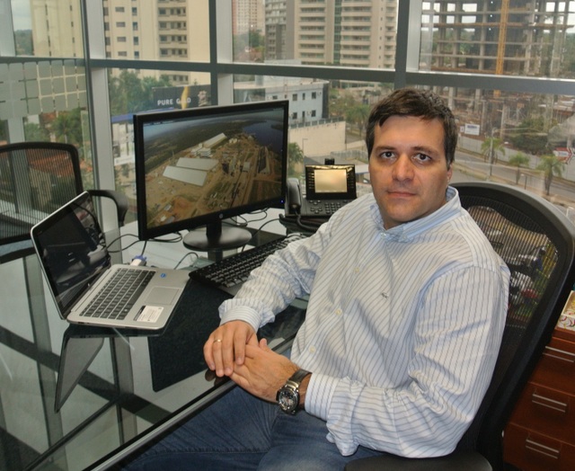 Diego Puente, general manager of the Angostura Agroindustrial Complex SA (CAIASA), in his office in Asunción, the capital of Paraguay, 45 km from the soy crushing plant in the industrial park in Villeta, on the banks of the Paraguay river. Credit: Courtesy of CAIASA