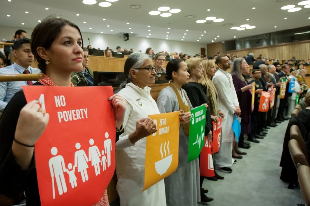 Participants at a UN event on Interfaith harmony and the Sustainable Development Goals. Credit: UN Photo/Manuel Elias.