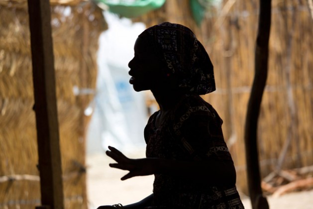 This 15 year-old Nigerian refugee at the Minawao refugee camp in northern Cameroon, was abducted by Boko Haram and spent four months in captivity. Photo credit: UNICEF/Karel Prinsloo