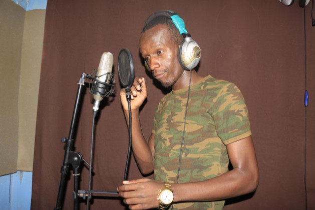 Musician Art Attack in a music studio in Nairobi. The artist released a song promoting gay rights which has been banned by the government. Credit: Lydia Matata/IPS