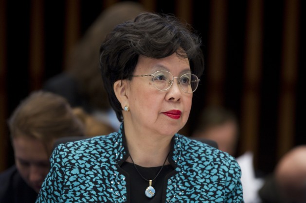 Margaret Chan, Director-General of the World Health Organization (WHO), during the WHO Executive Board's special session on the Ebola emergency. Credit: UN Photo/Violaine Martin.