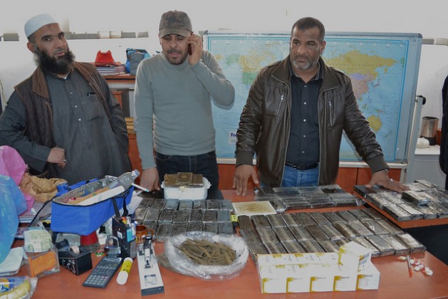 A Libyan drug and alcohol trafficking police squad. Credit: Maryline Dumas/IPS