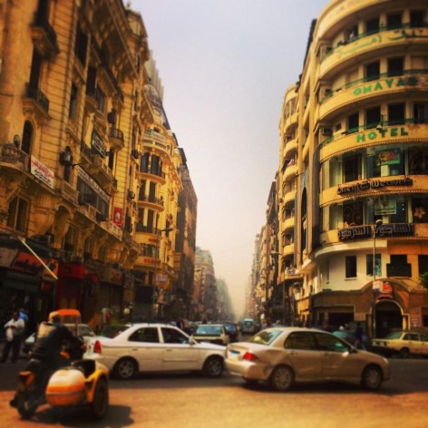 The streets of Cairo. Credit: Dan Patterson.