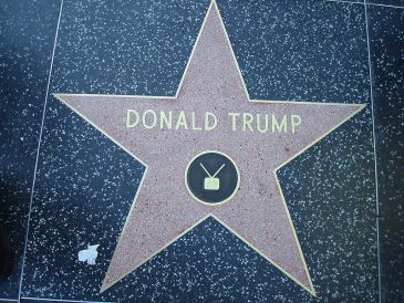 Donald Trump’s star on the Hollywood Walk of Fame. Credit: Neelix. Wikimedia Commons.