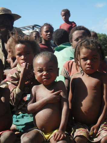 Nearly half the children in drought-stricken South Madagascar are malnourished. Credit: Miriam Gathigah/IPS