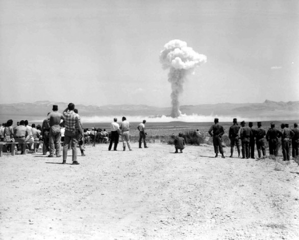 The U.S. "Small Boy" nuclear test on July 14, 1962 at the Nevada Test Site. Credit: United States Department of Energy.