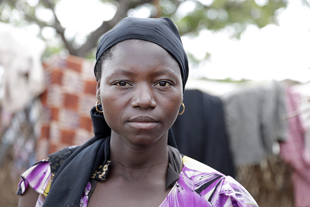 Hawa, 23, was eight months pregnant when her husband was killed in the fighting in CAR. Her father and brother were also killed and her mother disappeared, leaving her completely alone. She fled and crossed into Cameroon, becoming a refugee at the Gado camp, where she gave birth to a son, Haphisi Ibrahim.