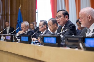 General Prayut Chan-o-cha Prime Minister of the Kingdom of Thailand chaired the meeting. Credit: UN Photo/Amanda Voisard