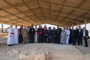 The Gulf Christian leaders at the Sir Bani Yas monastery site (Abu Dhabi Tourism and Culture Authority)
