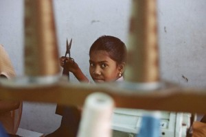 Women and girls in the garment industry are often subject to forced overtime and low wages, and on domestic workers because of the unprotected nature of their work. Credit: ILO/A. Khemka