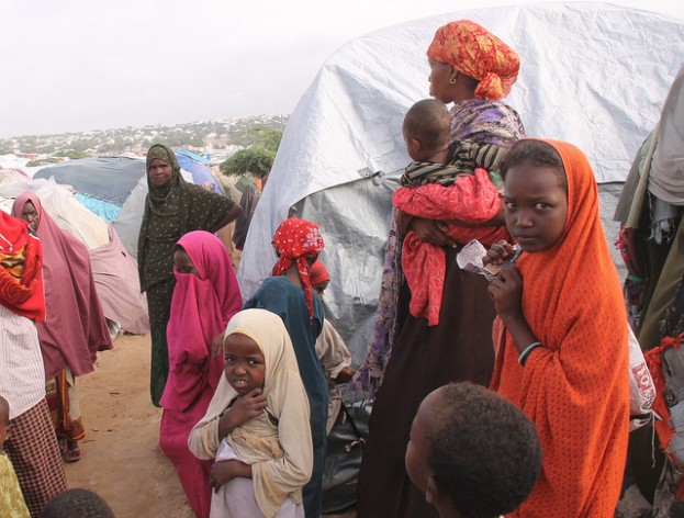 Somalia famine of 2010-2012, camps outside Mogadishu. Credit: IPS