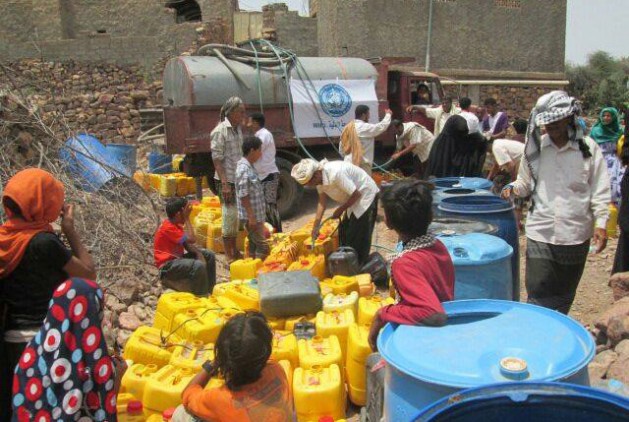 Water delivery in Yemen. Credit: UN photo