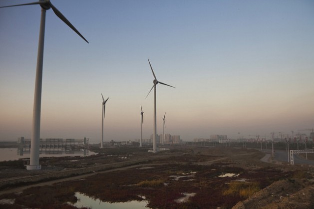 A wind farm outside Tianjin. Credit: Mitch Moxley/IPS