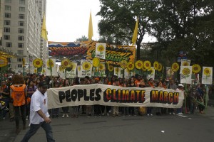 A climate march for the people. Credit IPS/Roger Hamilton-Martin