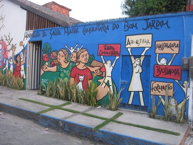 The wall at a Community Mental Health Movement in Brazil. Credit: Mario Osava/IPS